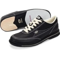 Dexter Turbo Pro Wide Black Cream Men’s Bowling Shoes -Bowler Smart Shop Dexter Mens Turbo Pro Black Cream Bowling Shoes 2