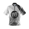 DV8 Wavy Quick Ship CoolWick Sash Zip Bowling Jersey
