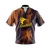 Ebonite Fireball Purple Gold Fast Track CoolWick Bowling Jersey
