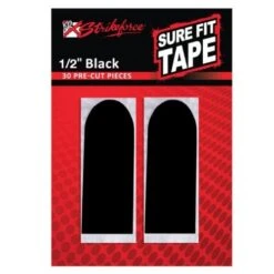 KR Strikeforce Sure Fit Tape 1/2″ Black Smooth 30 Piece
