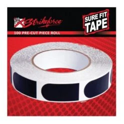KR Strikeforce Sure Fit Tape 3/4″ Black Smooth 100 Piece