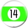 OTB Billiards 14 Green Stripe Bowling Ball