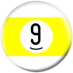 OTB Billiards 9 Yellow Stripe Bowling Ball