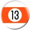 OTB Billiards 13 Orange Stripe Bowling Ball