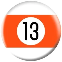 OTB Billiards 13 Orange Stripe Bowling Ball