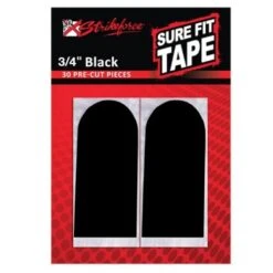 KR Strikeforce Sure Fit Tape 3/4″ Black Smooth 30 Piece