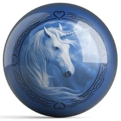 OTB Celtic Unicorn Blue Moon Bowling Ball By Anne Stokes