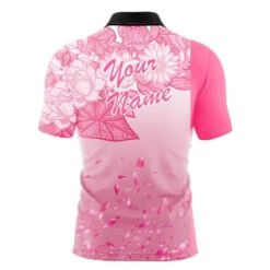 Motiv Breast Cancer Petal Pink Fast Track CoolWick Bowling Jersey 5 Motiv Breast Cancer Petal Pink Fast Track CoolWick Bowling Jersey -Bowler Smart Shop Fast Track Breast Cancer Petal Pink BACK 1 1