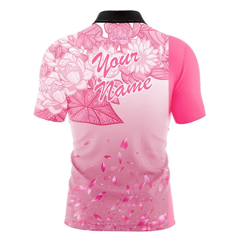 Brunswick Breast Cancer Petal Pink Fast Track CoolWick Bowling Jersey 4 Brunswick Breast Cancer Petal Pink Fast Track CoolWick Bowling Jersey - Image 2
