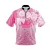 Brunswick Breast Cancer Petal Pink Fast Track CoolWick Bowling Jersey -Bowler Smart Shop Fast Track Brunswick Breast Cancer Petal Pink FRONT