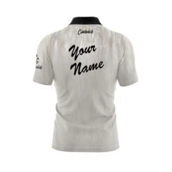 Brunswick Ivory Rhino Pro Fast Track CoolWick Bowling Jersey -Bowler Smart Shop Fast Track Brunswick Ivory Rhino Pro Name Back