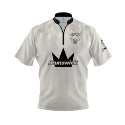 Brunswick Ivory Rhino Pro Fast Track CoolWick Bowling Jersey