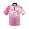 Motiv Breast Cancer Petal Pink Fast Track CoolWick Bowling Jersey -Bowler Smart Shop Fast Track Motiv Breast Cancer Petal Pink FRONT