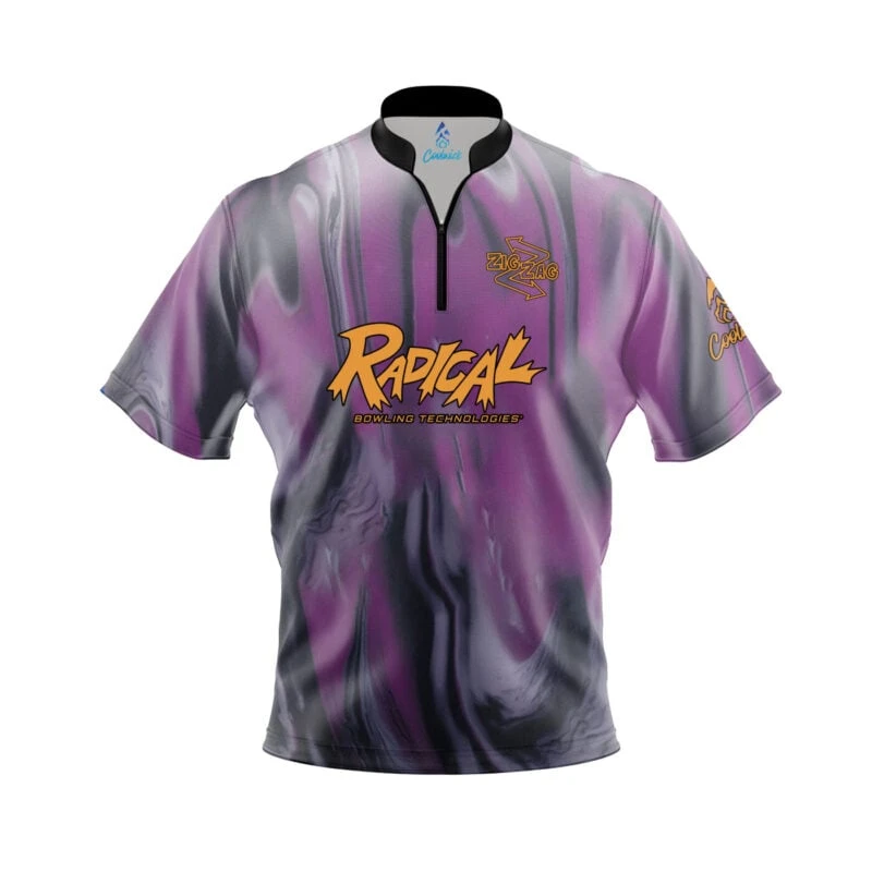 Radical Zig Zag Solid Fast Track CoolWick Bowling Jersey 3 Radical Zig Zag Solid Fast Track CoolWick Bowling Jersey