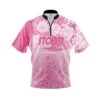 Storm Breast Cancer Petal Pink Fast Track CoolWick Bowling Jersey -Bowler Smart Shop Fast Track Storm Breast Cancer Petal Pink FRONT