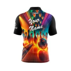 Fire Bowling Party Fast Track CoolWick Bowling Jersey -Bowler Smart Shop Fire Bowling Party Fast Track NOB Back