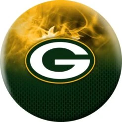 OTB NFL Green Bay Packers On Fire Bowling Ball
