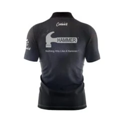 Hammer 78D Black Pearl Fast Track CoolWick Bowling Jersey -Bowler Smart Shop Hammer 78D Black Pearl Fast Track Back