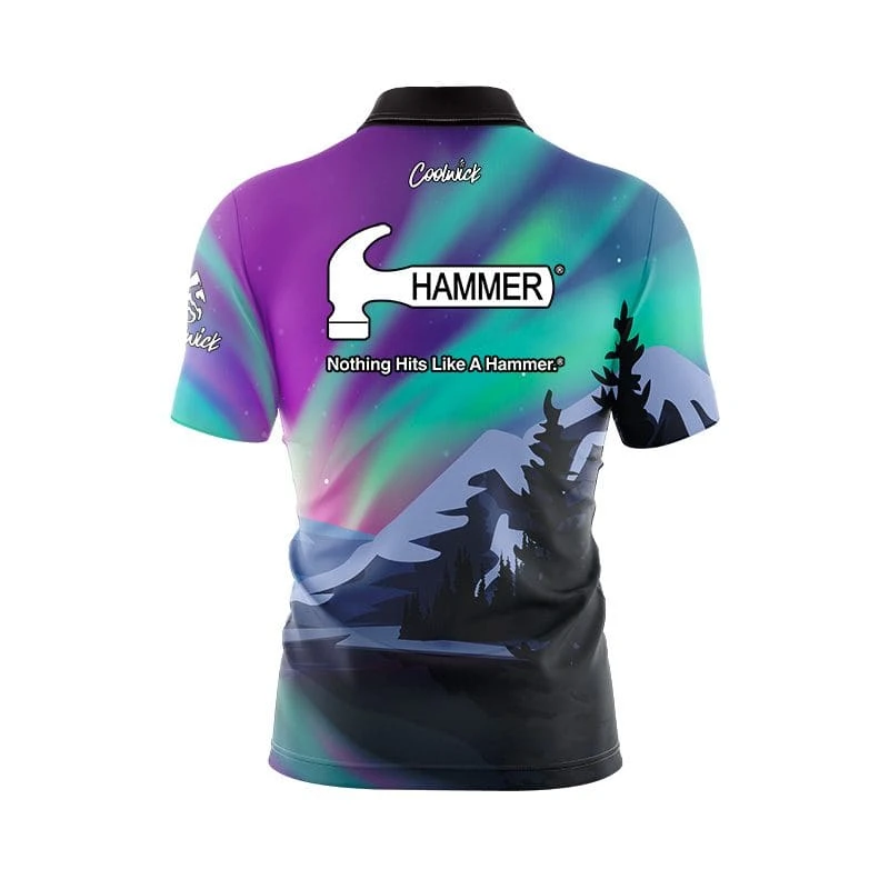Hammer Aurora Borealis Fast Track CoolWick Bowling Jersey 4 Hammer Aurora Borealis Fast Track CoolWick Bowling Jersey - Image 2