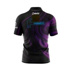 Hammer Black Widow Dark Night Fast Track CoolWick Bowling Jersey -Bowler Smart Shop Hammer BLACK WIDOW DARK NIGHT FAST TRACK Back