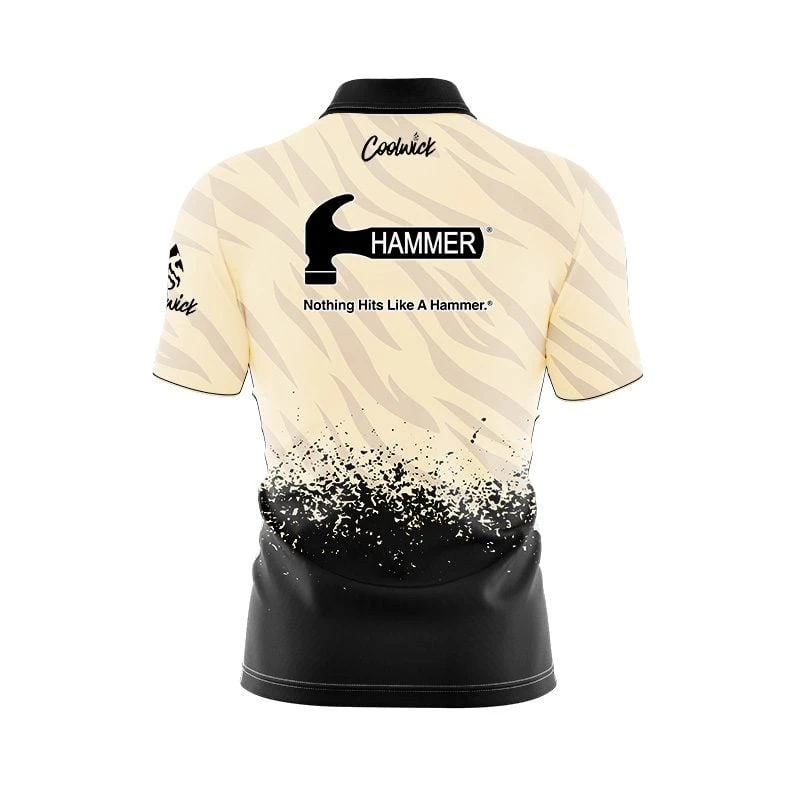 Hammer Break Point Quick Ship CoolWick Sash Zip Bowling Jersey 4 Hammer Break Point Quick Ship CoolWick Sash Zip Bowling Jersey - Image 2