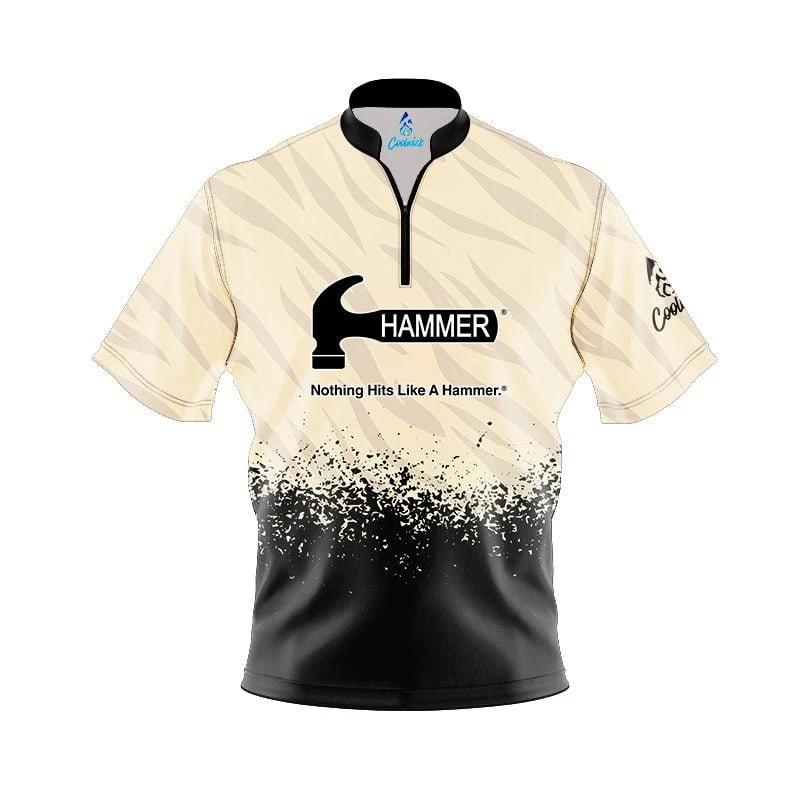 Hammer Break Point Quick Ship CoolWick Sash Zip Bowling Jersey 3 Hammer Break Point Quick Ship CoolWick Sash Zip Bowling Jersey