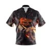 Hammer Flaming Rose Quick Ship CoolWick Sash Zip Bowling Jersey -Bowler Smart Shop Hammer Flaming rose Front scaled 1 scaled 1