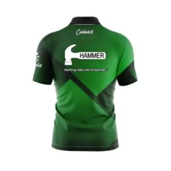 Hammer Green Blocks Quick Ship CoolWick Sash Zip Bowling Jersey -Bowler Smart Shop Hammer Green Blocks back scaled 1 scaled 1