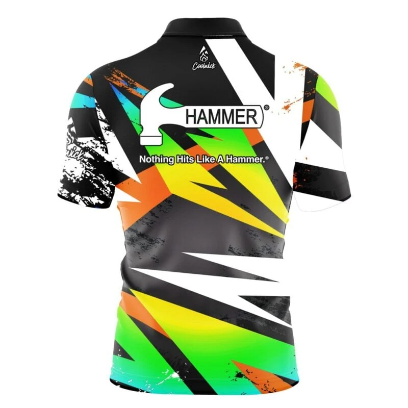 Hammer Lane Side Quick Ship CoolWick Bowling Jersey 4 Hammer Lane Side Quick Ship CoolWick Bowling Jersey - Image 2