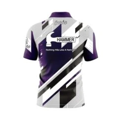 Hammer Mid Lane Quick Ship CoolWick Sash Zip Bowling Jersey -Bowler Smart Shop Hammer Mid Lane back