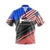 Hammer Old Glory ’24 Quick Ship CoolWick Sash Zip Bowling Jersey