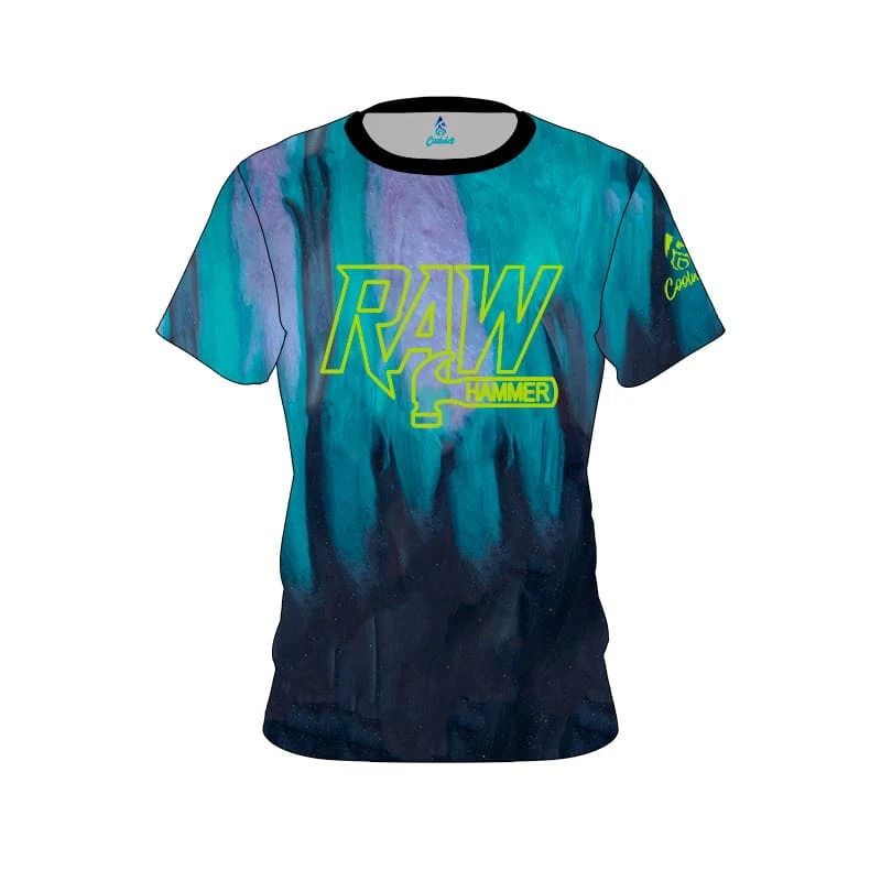 Hammer Raw Black Purple Teal CoolWick Bowling Jersey 3 Hammer Raw Black Purple Teal CoolWick Bowling Jersey