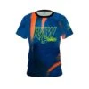 Hammer Raw Blue Black Orange CoolWick Bowling Jersey -Bowler Smart Shop Hammer Raw Blue black orange front 1