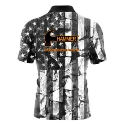Hammer Rocky American Flag Quick Ship CoolWick Sash Zip Bowling Jersey 5 Hammer Rocky American Flag Quick Ship CoolWick Sash Zip Bowling Jersey -Bowler Smart Shop Hammer Rocky American Flag Back