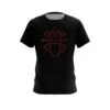 Hammer Black Widow Black Dri Fit Quick Ship Crew T-Shirt -Bowler Smart Shop Hammer black widow RED on black FRONT