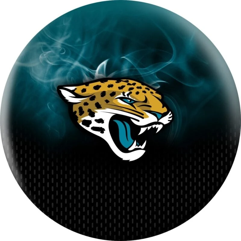 OTB NFL Jacksonville Jaguars On Fire Bowling Ball 3 OTB NFL Jacksonville Jaguars On Fire Bowling Ball