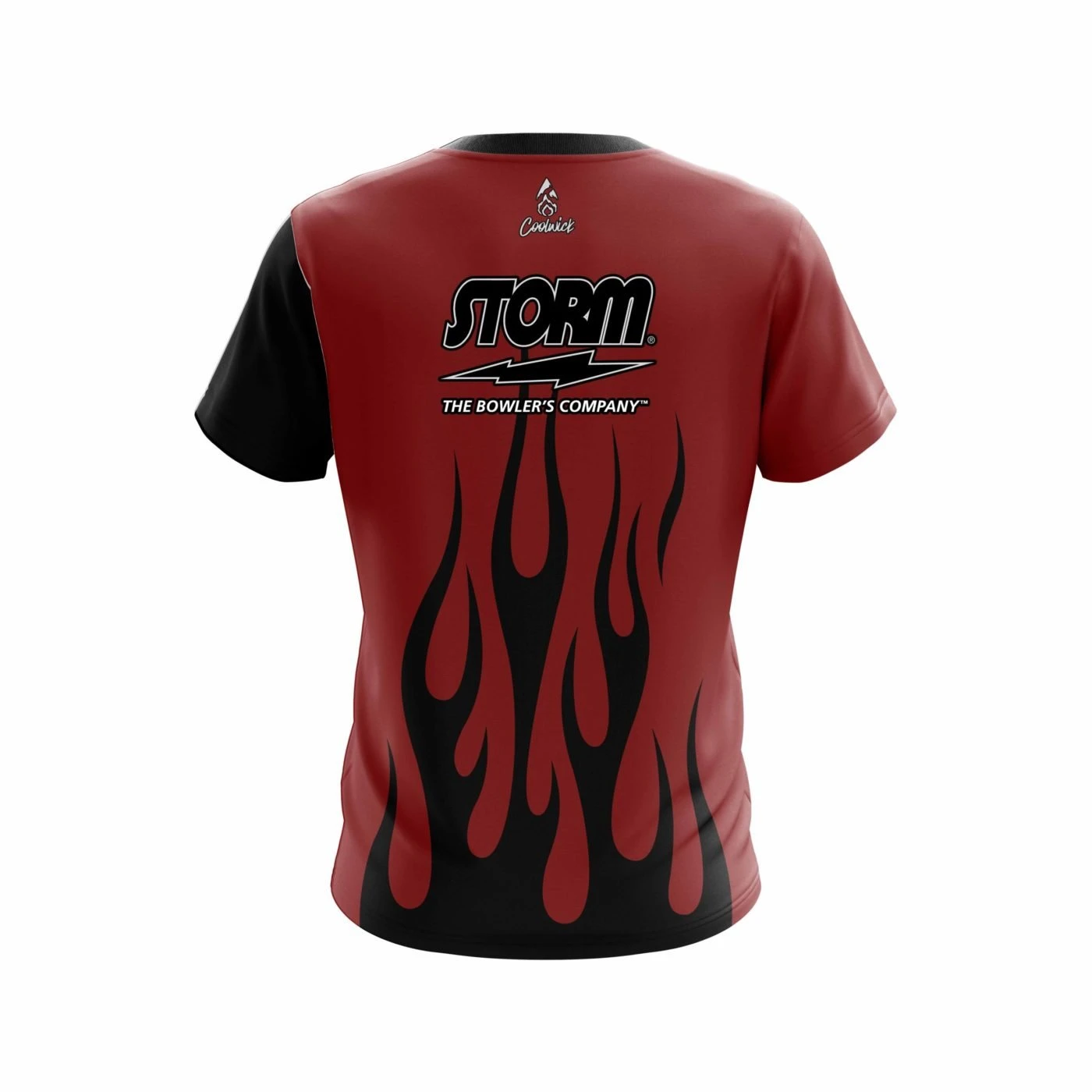 Storm Red Brick Flaming CoolWick Bowling Jersey 4 Storm Red Brick Flaming CoolWick Bowling Jersey - Image 2