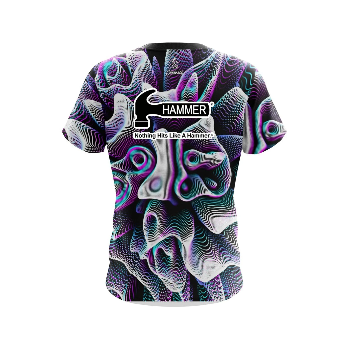 Hammer Black White Hallucinate CoolWick Bowling Jersey 4 Hammer Black White Hallucinate CoolWick Bowling Jersey - Image 2