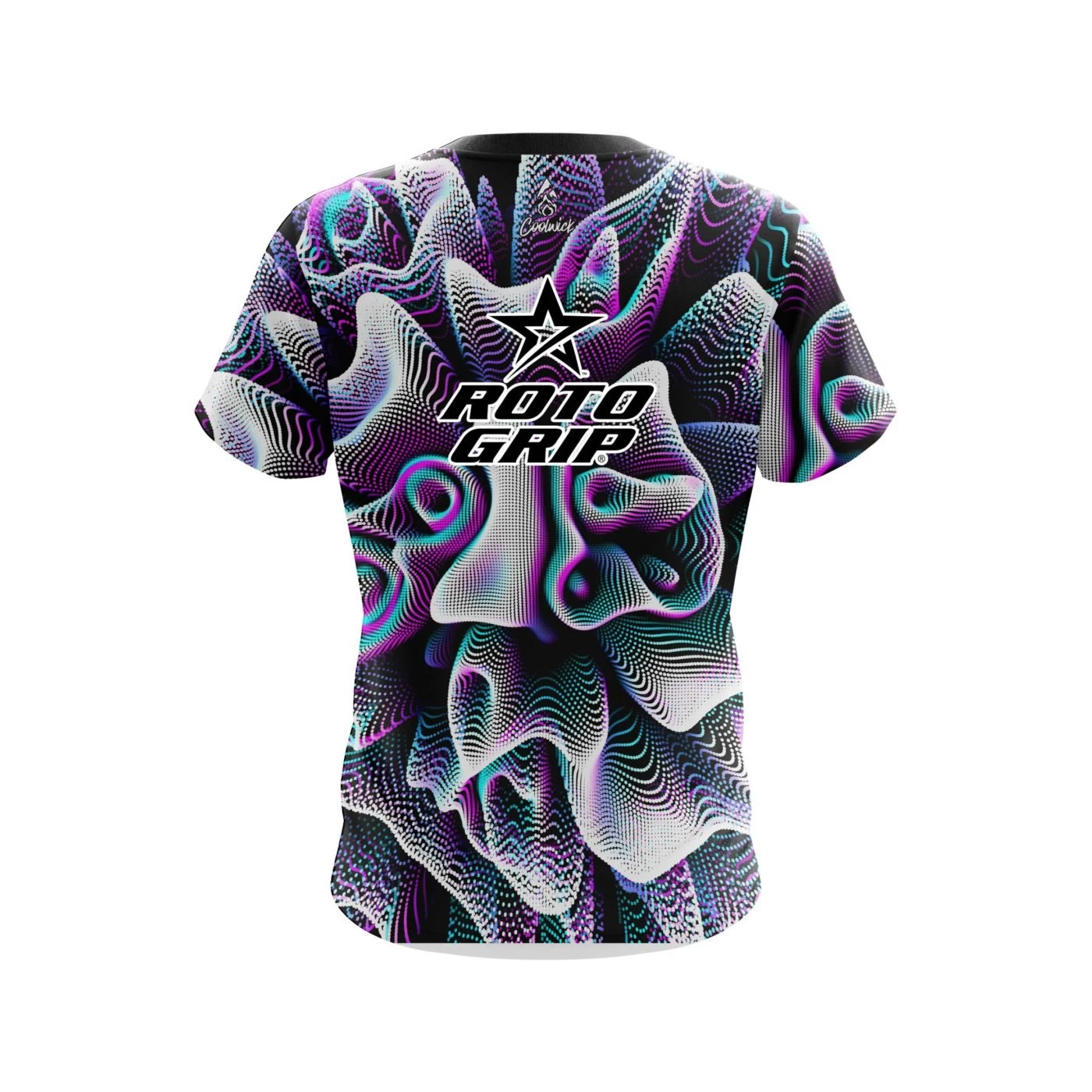Roto Grip Black White Hallucinate CoolWick Bowling Jersey 4 Roto Grip Black White Hallucinate CoolWick Bowling Jersey - Image 2