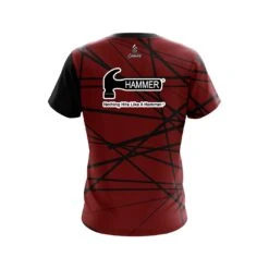 Hammer Distracted Scarlet CoolWick Bowling Jersey 7 Hammer Distracted Scarlet CoolWick Bowling Jersey -Bowler Smart Shop Jersey BACK Distracted Scarlet hammer scaled 1 scaled 1