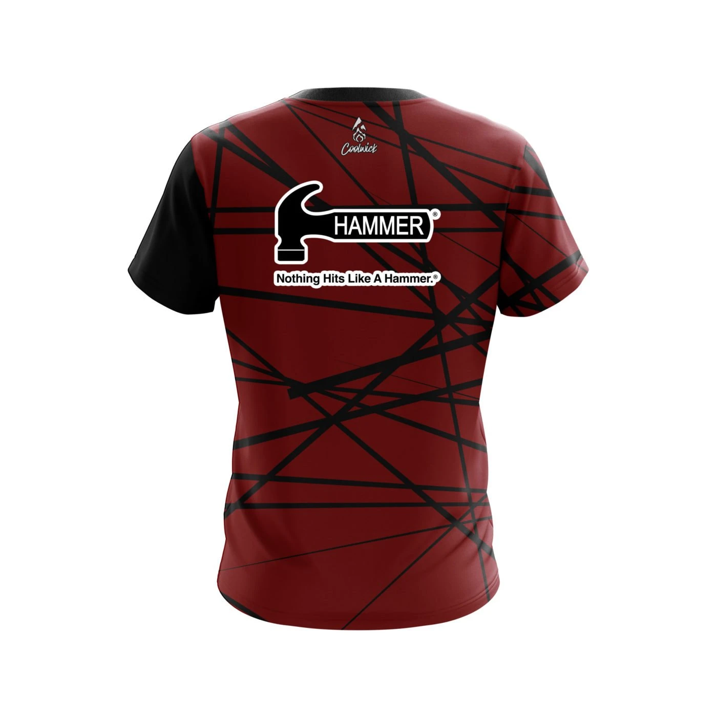 Hammer Distracted Scarlet CoolWick Bowling Jersey 4 Hammer Distracted Scarlet CoolWick Bowling Jersey - Image 2