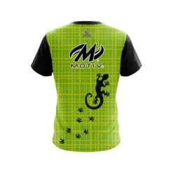Motiv Lime Plaid Gecko CoolWick Bowling Jersey -Bowler Smart Shop Jersey BACK Gecko Lime Plaid copymotiv scaled 1 scaled 1