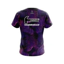 Hammer Purple Jungle CoolWick Bowling Jersey 7 Hammer Purple Jungle CoolWick Bowling Jersey -Bowler Smart Shop Jersey BACK Jungle Purple Palms hammer scaled 1 scaled 1