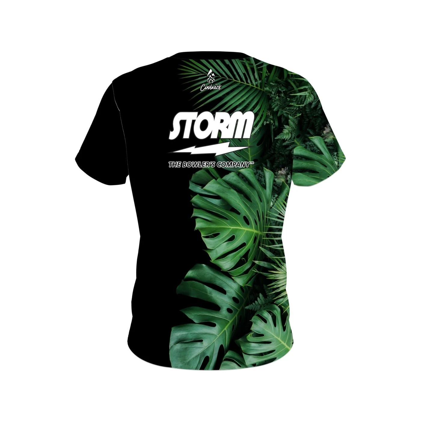 Storm Jungle Leaves CoolWick Bowling Jersey 4 Storm Jungle Leaves CoolWick Bowling Jersey - Image 2