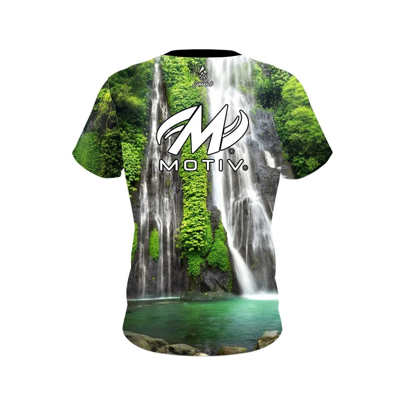Motiv Jungle Waterfall CoolWick Bowling Jersey 4 Motiv Jungle Waterfall CoolWick Bowling Jersey - Image 2