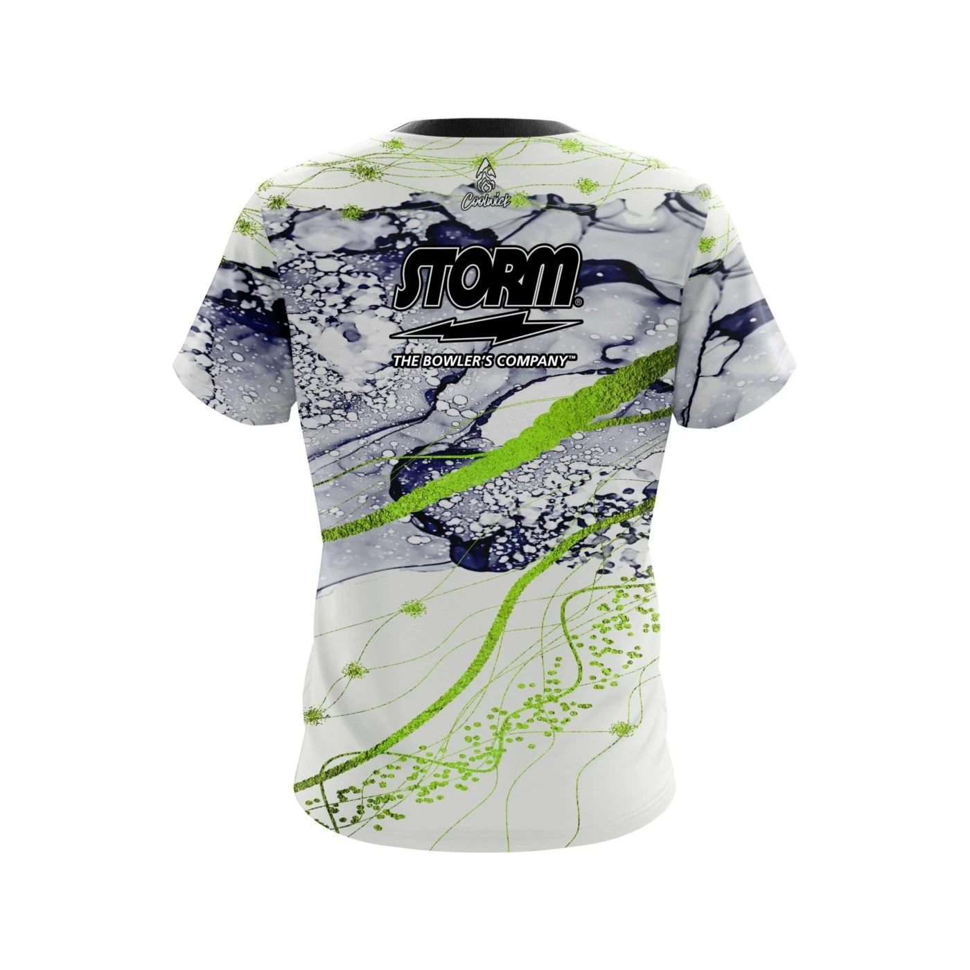 Storm Lime Green Granite CoolWick Bowling Jersey 4 Storm Lime Green Granite CoolWick Bowling Jersey - Image 2