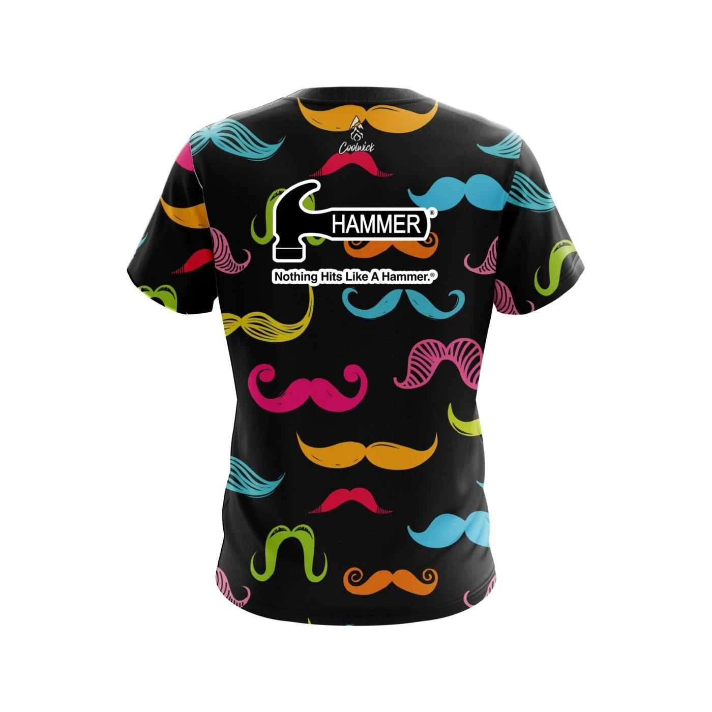 Hammer Multi-Colored Mustache CoolWick Bowling Jersey 4 Hammer Multi-Colored Mustache CoolWick Bowling Jersey - Image 2