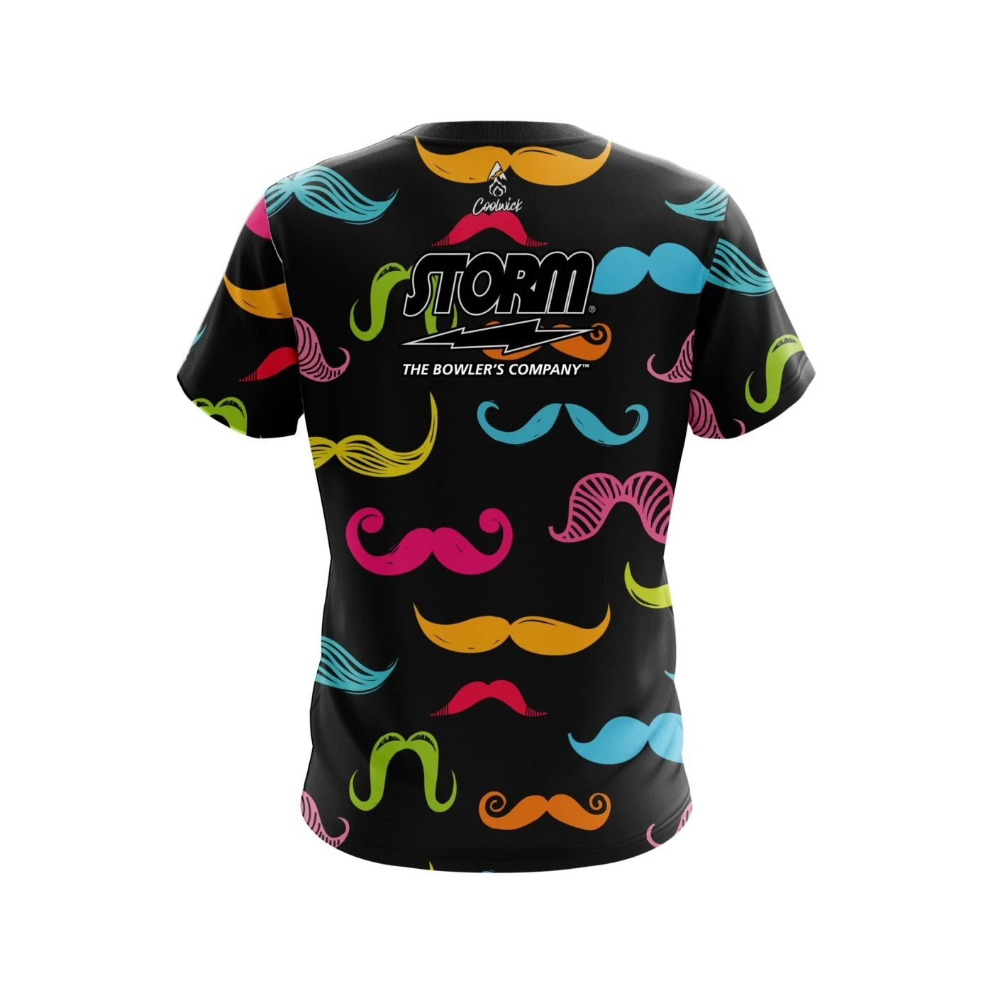 Storm Multi-Colored Mustache CoolWick Bowling Jersey 4 Storm Multi-Colored Mustache CoolWick Bowling Jersey - Image 2