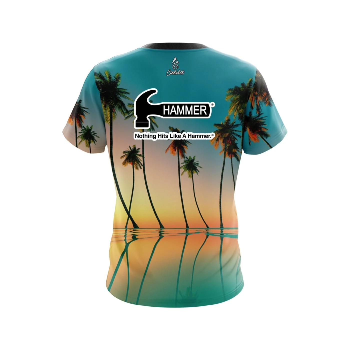 Hammer Reflection Palm Trees CoolWick Bowling Jersey 4 Hammer Reflection Palm Trees CoolWick Bowling Jersey - Image 2