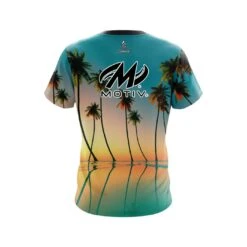 Motiv Reflection Palm Trees CoolWick Bowling Jersey -Bowler Smart Shop Jersey BACK Palm Tree Reflection motiv scaled 1 scaled 1